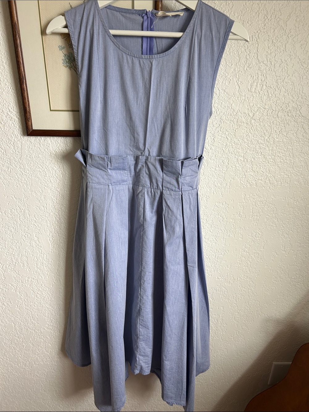 Solitaire Sleeveless Midi Dress in Light Blue
